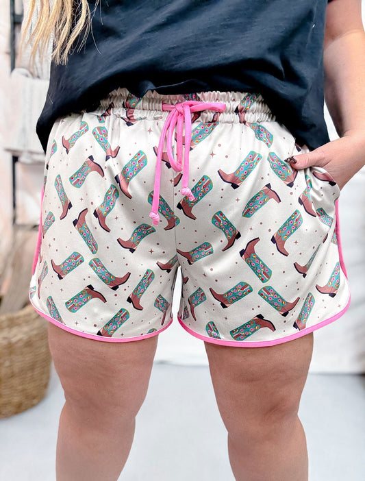 Better In Boots Western Inspired Drawstring Shorts FINAL SALE